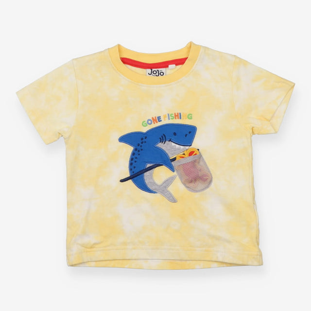 Tee Shirt Yellow Shark ''Gone Fishing'' 