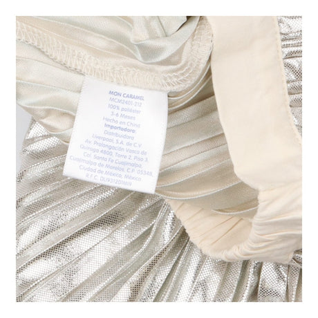 Mon Caramel Silver skirt and  cream frill bodysuit