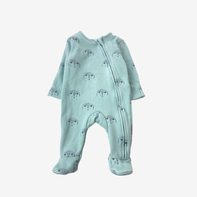 Blue Hedgehog Fleecy Sleepsuit
