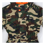 Puddlesuit Camo Orange Fleece Lined