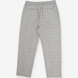 Straight leg houndstooth checked trousers