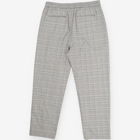 Straight leg houndstooth checked trousers