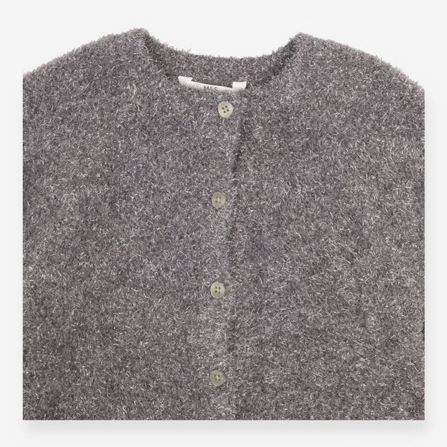 Cardigan Grey and Silver Sparkle