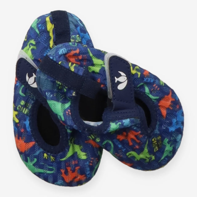 Swim shoes non slip blue dinos
