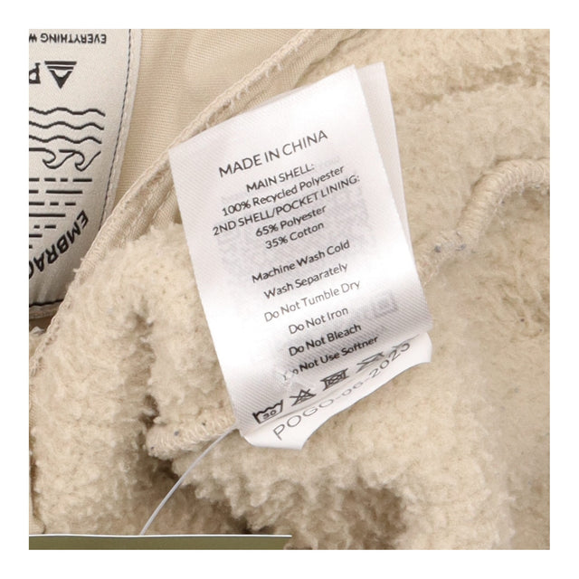 Cream Lucia Recycled Sherpa Fleece Shirt Jacket