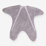 Footed Travel Starsuit grey owl reversible grey 