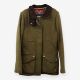 Tweed Field Coat Wool Country Jacket Suede Trim Ch