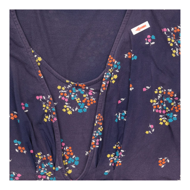 Dress Navy Floral Maternity Nursing