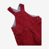 Red Woven Shortie Dungarees