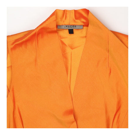 Jaeger Orange Silk‑Blend Sleeveless Vest Top