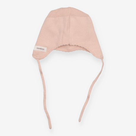 Baby Bonnet Pink Knit Bow