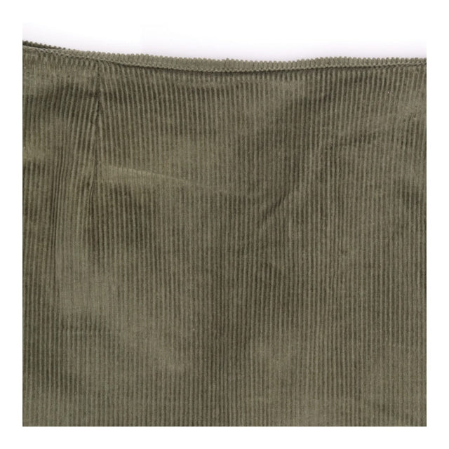 Skirt Khaki Corduroy A Line Cotton Above Knee