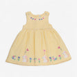 Dress Yellow Gingham with Mouse and Butterfly