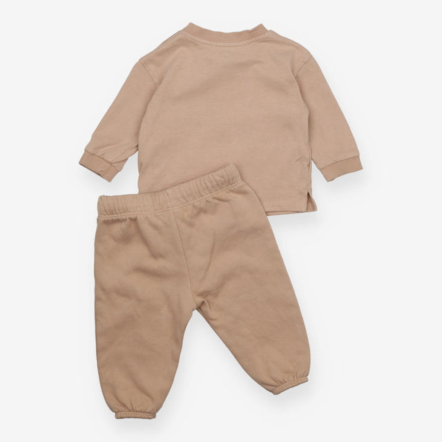 Outfit Brown Top and Joggers Mini Sports Club