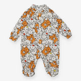 Sleepsuit White and Brown Teddy Bears
