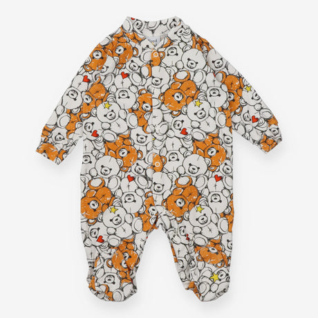 Sleepsuit White and Brown Teddy Bears