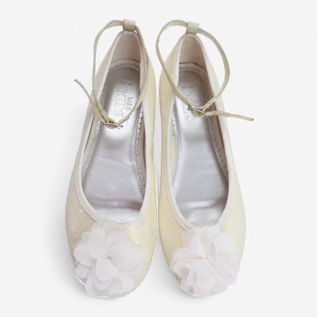 Cream Sequin Mary Janes 