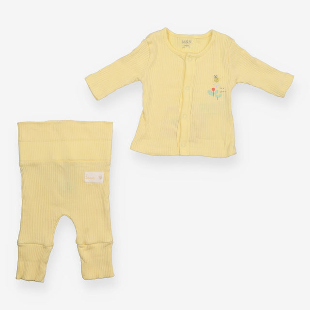 Yellow Ribbed Bumble Bee Outfit 