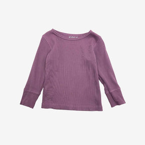 Plum Ribbed T-shirt
