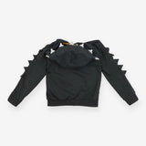 Grey Crocodile Teeth Hoodie 