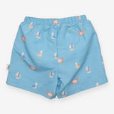 Swim Nappy Short Blue with Seagulls, Boats 