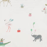 Sleepsuit white animals party