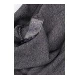 Top Short Sleeve Charcoal Grey V-Neck Cotton Blend
