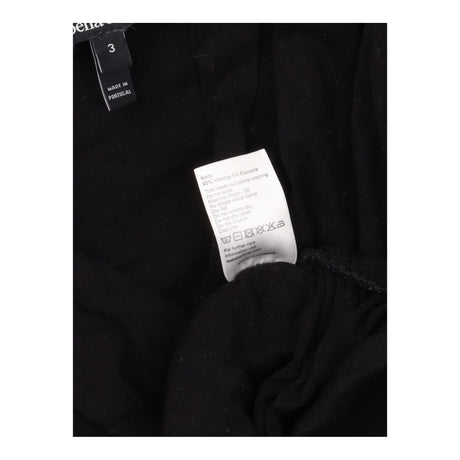 Dress Black Ruched V-Neck Long Sleeve Maternity