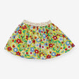 Skirt full yellow bright flowers