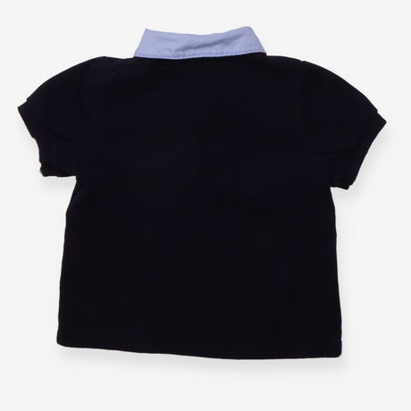 Polo Shirt Navy with Blue Collar