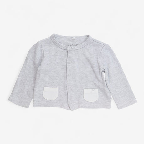 Cardigan - grey with pockets