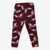 Leggings plum horses