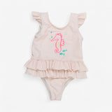 Pink Stripe Seahorse Swimsuit