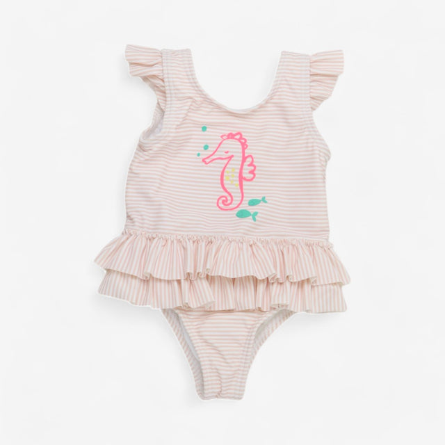 Pink Stripe Seahorse Swimsuit
