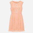 Sleeveless Dress Pink Embellished
