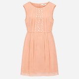 Sleeveless Dress Pink Embellished