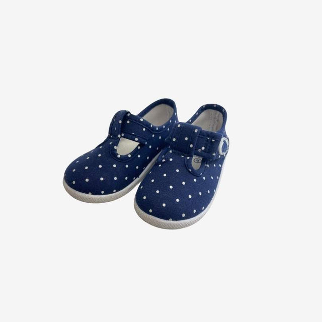 Navy Polkadot Shoe