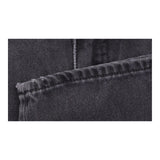 Straight Leg Jeans Washed Black Charcoal Denim
