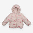 Puffer coat cherry pink