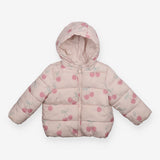 Puffer coat cherry pink