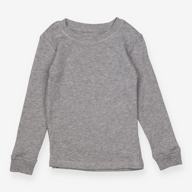 Thermal Long Sleeve Tops Grey