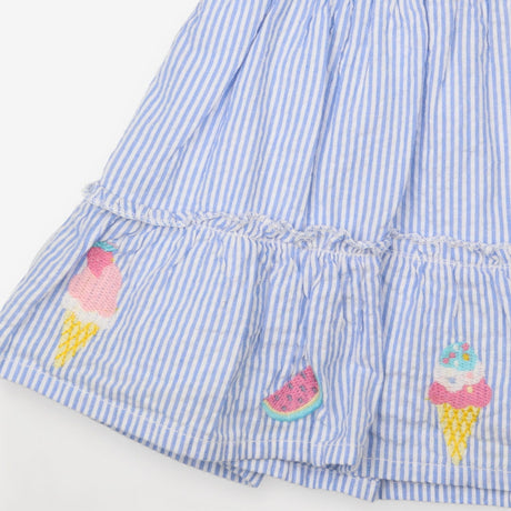Skirt Blue Striped with Ice Creams and Watermelons