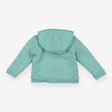 Hoodie Fleece Lined Teal Fairies and Toadstools