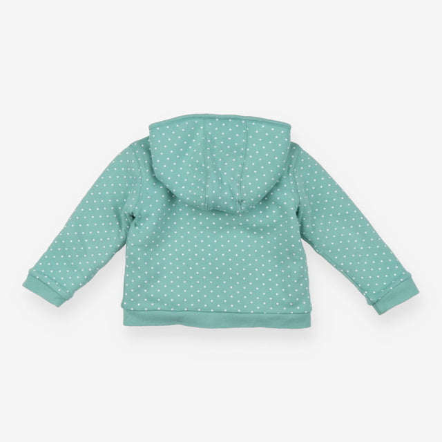 Hoodie Fleece Lined Teal Fairies and Toadstools