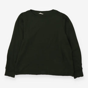 Hush Khaki Ruffle Sleeve Long Sleeve Cotton Tee