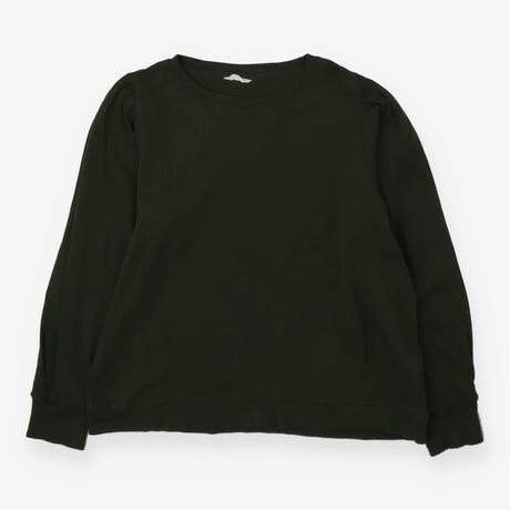 Hush Khaki Ruffle Sleeve Long Sleeve Cotton Tee