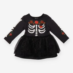 Fancy dress day of the dead dress bodysuit
