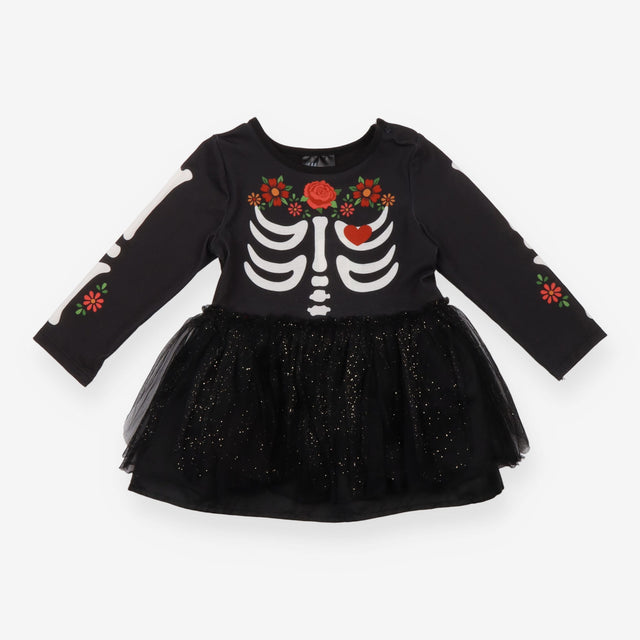 Fancy dress day of the dead dress bodysuit