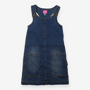Pinafore denim with stretch