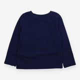Tee LS blue rabbit with bow tie